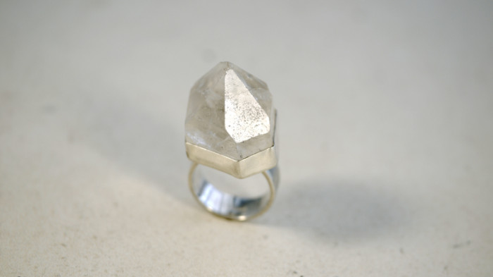 quartz point ring