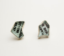 car glass earrings