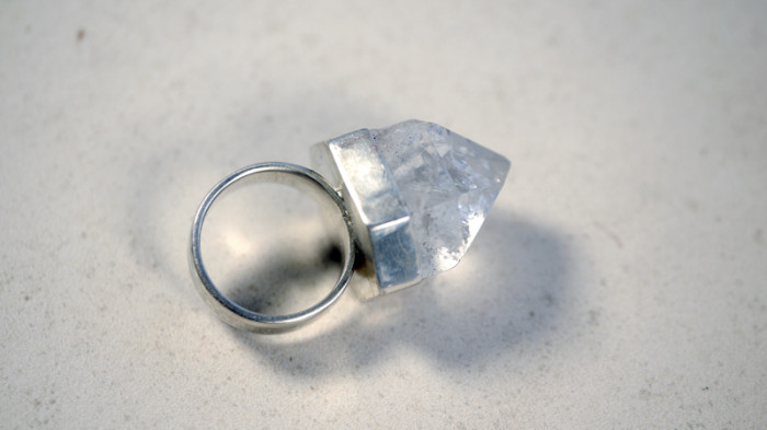 quartz point ring