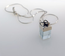 broken glass pendants
